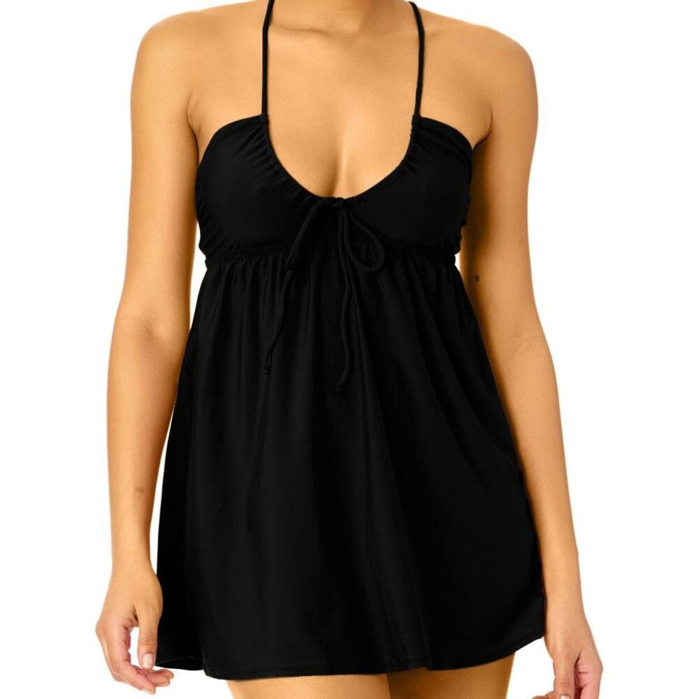 Salt Cove Juniors Scoop-Neck Sleeveless Black L